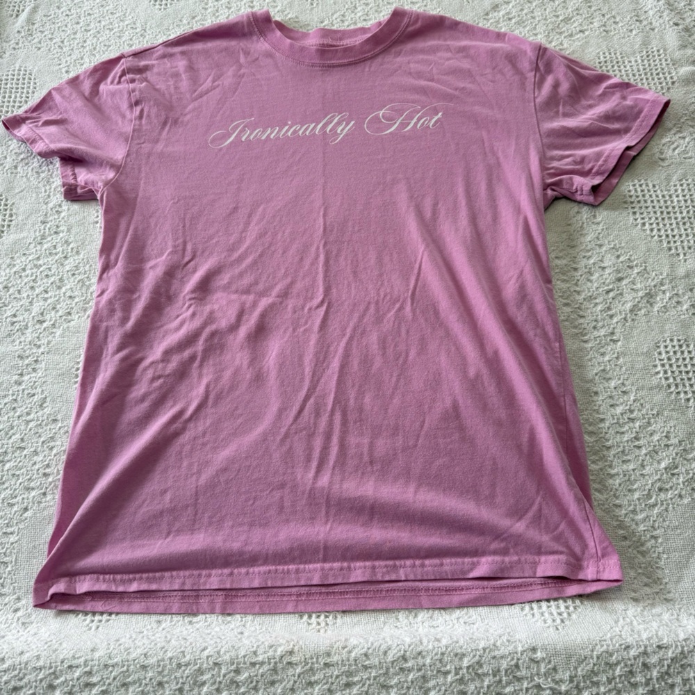 IML “Ironically Hot” Pink Tee (M)